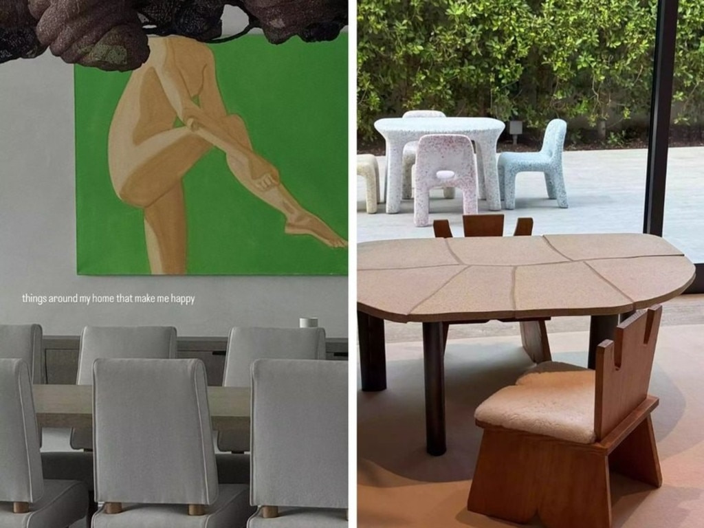 The 27-year-old mother of two took to Instagram to showcase several design elements inside the Holmby Hills property that “make me happy.” Picture: Instagram/Kylie Jenner