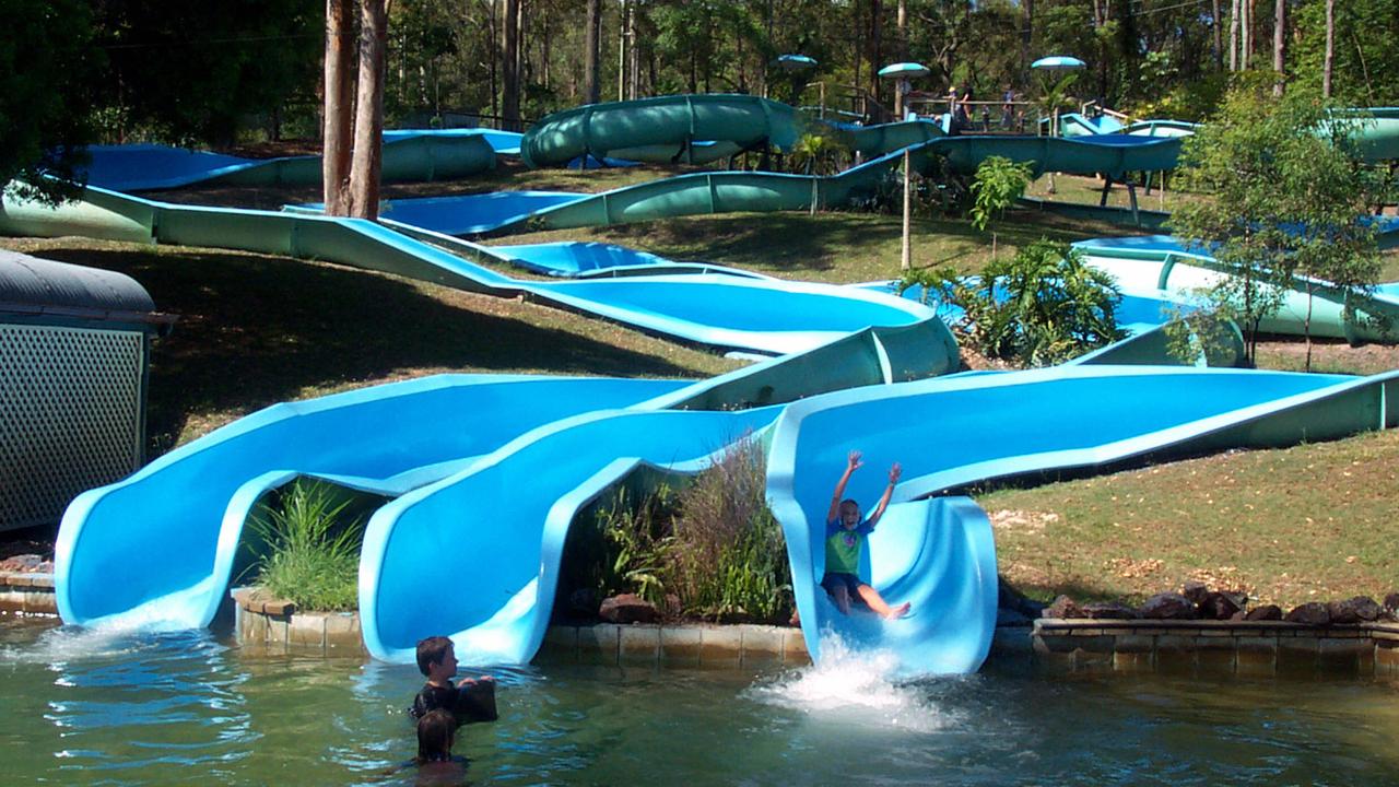 Australian Woolshed water slide at Samford Rd, Ferny Hills. Picture: Supplied