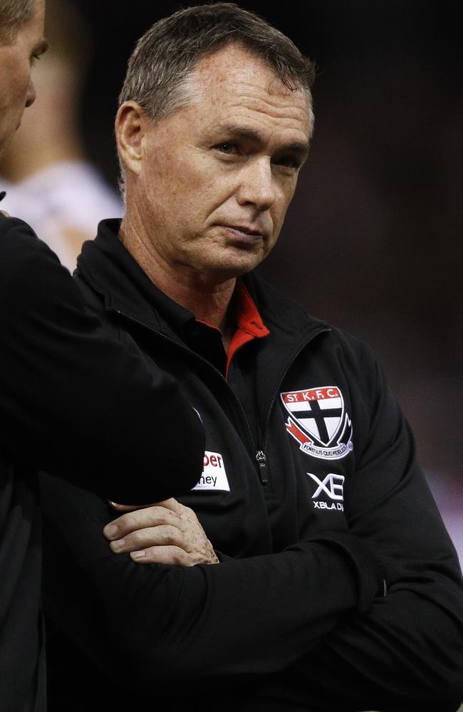 Is St Kilda coach Alan Richardson on borrowed time? Picture: AAP