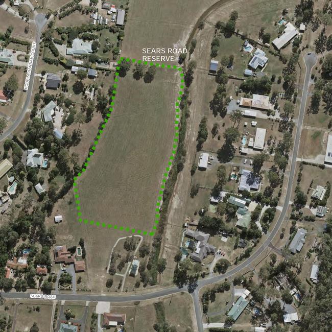 Proposed new off leash area at Sears Road Reserve, Yatala.