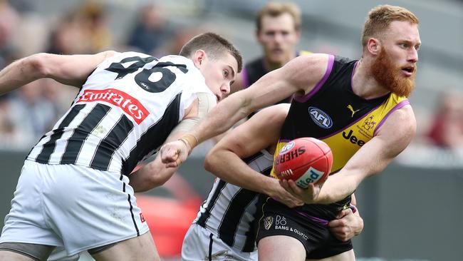 Nick Vlastuin’s form improved after he dropped himself in SuperCoach. Picture: Michael Klein