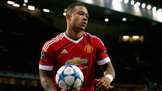 Man United misfit Memphis Depay looks down after Jose Mourinho