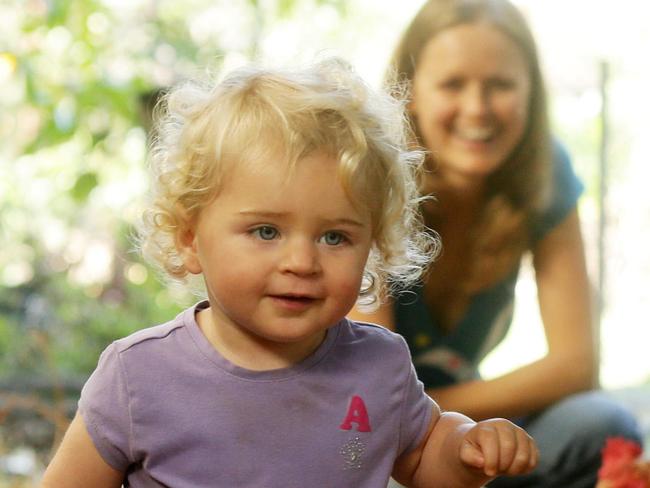 Roman Spur with his partner Lada and daughter Jana at their sustainable home which will be open to the public this weekend to show people just what a sustainable approach to living can look like. Pic Mark Calleja