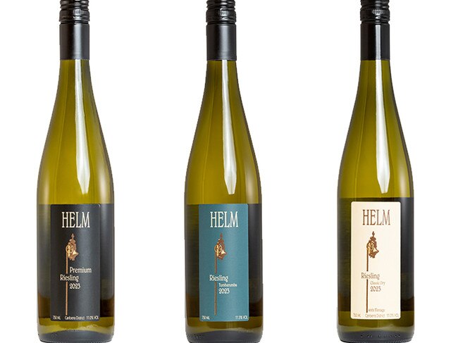 Three Helm rieslings.