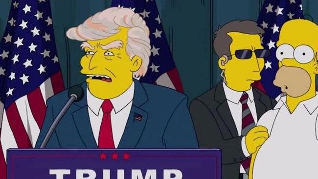 The Simpsons predicted a Donald Trump victory years ago. Picture: Supplied