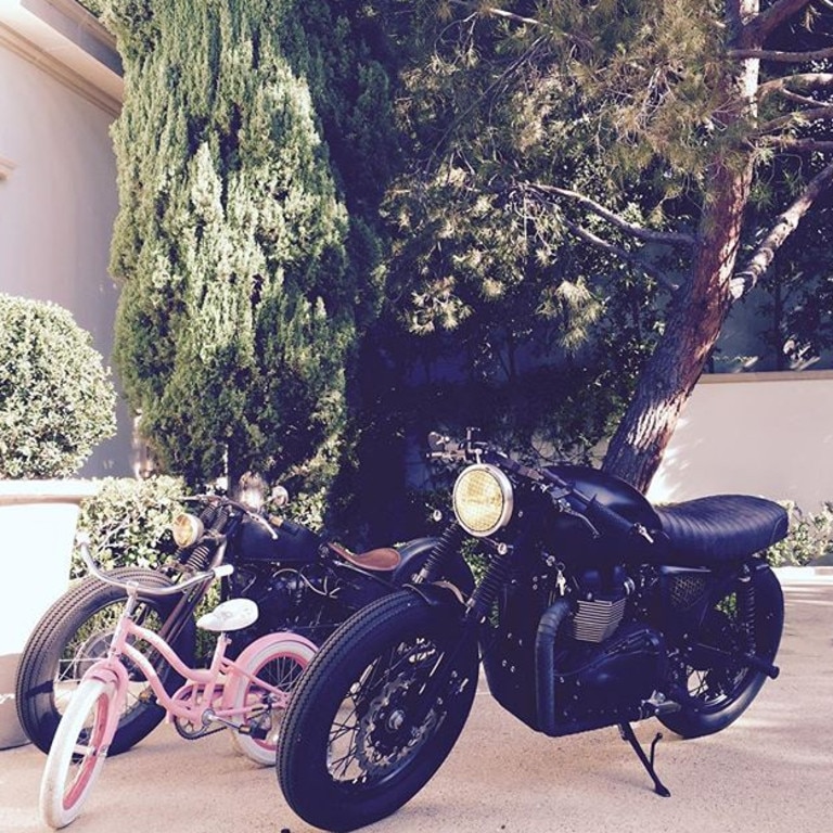 "Someone wants to go ride with her daddy" Picture: David Beckham/Instagram