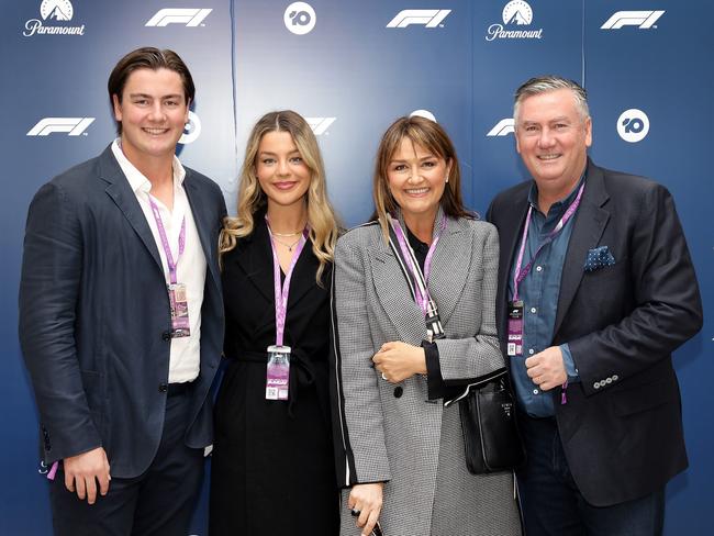 Eddie McGuire with family. Picture: Adam Haddrick