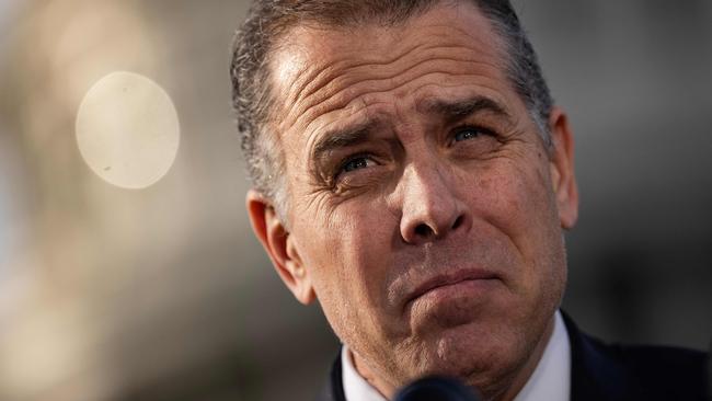 US President Joe Biden's son Hunter outside the US Capitol on Thursday. Picture: Getty Images.