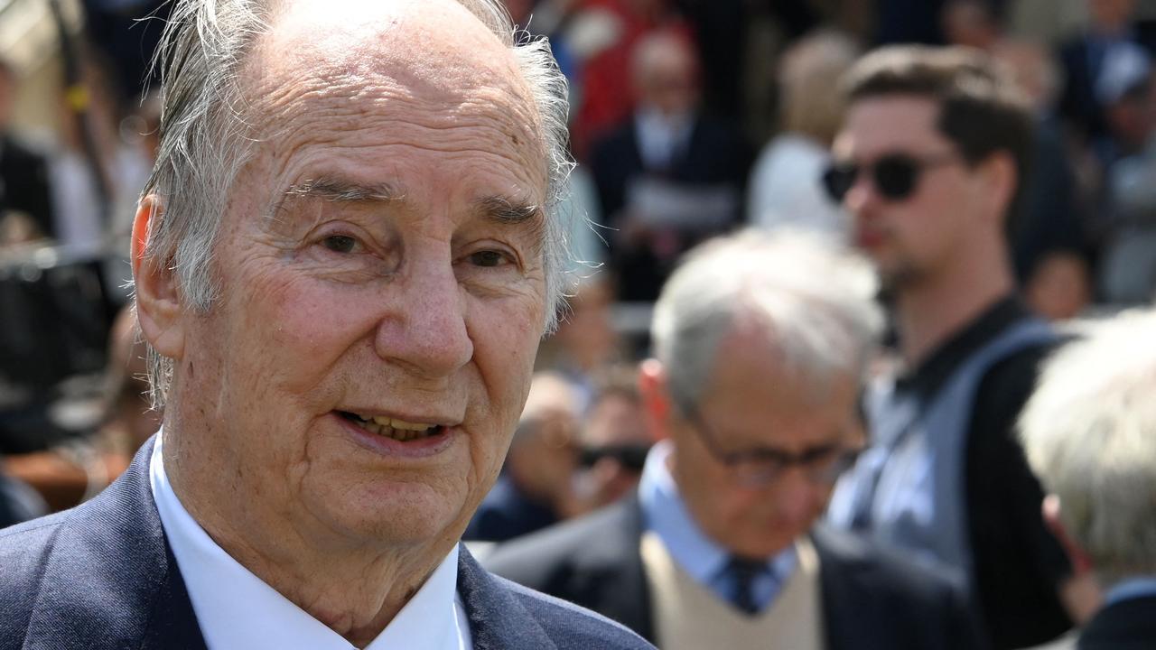 Prince Karim Aga Khan IV attends the 170th Prix de Diane horse racing on June 16, 2019 in Chantilly, northern Paris. Picture: AFP