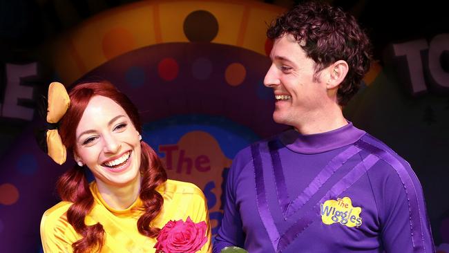 Emma and Lachy from The Wiggles became an entertainment sensation with their wedding two years ago. Picture: Adam Taylor