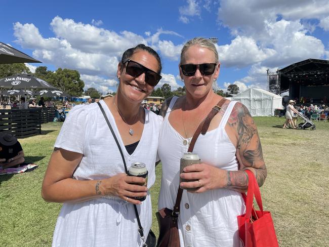 Cheryl Kerse and Tina Mahara at the 2024 Meatstock Festival at Bendigo Showgrounds. Photo: Himangi Singh