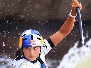 World Champion canoist Jessica Fox trains at Penrith