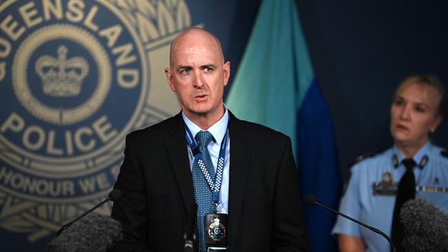 Queensland Police's Detective Acting Chief Superintendent Roger Lowe. Picture: NCA NewsWire / Dan Peled