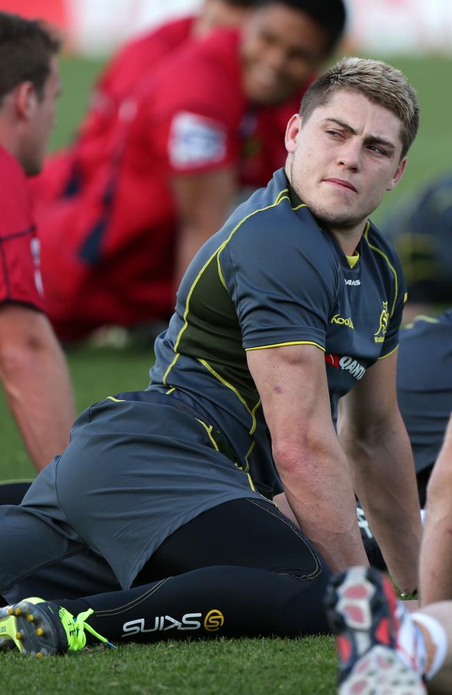 James O'Connor training with the Wallabies at Ballymore. Could he be headed there with the Reds? Picture: Darren England