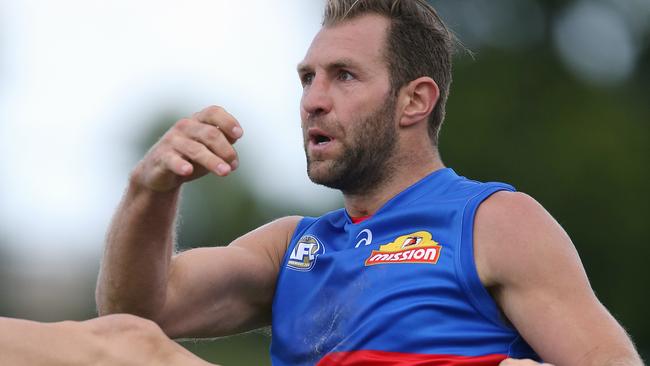 Travis Cloke in his new colours. Picture: Wayne Ludbey