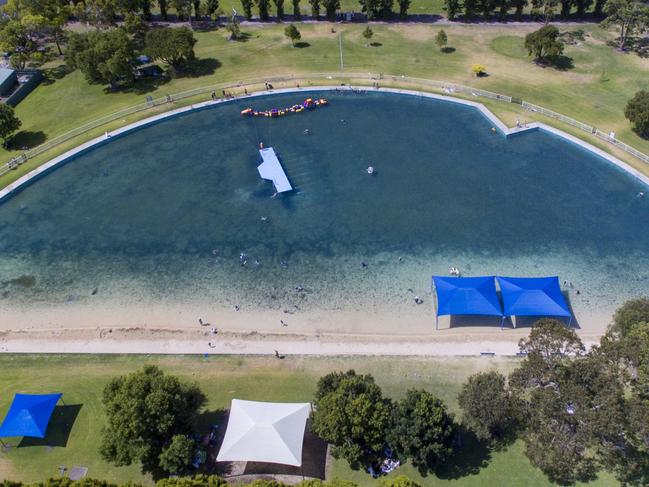 The Millicent swimming lake is set to lose its sandy beach andbitumen surface with the local council looking to refurbish the 54-year-oldfacility. PICTURE: Wattle Range Council