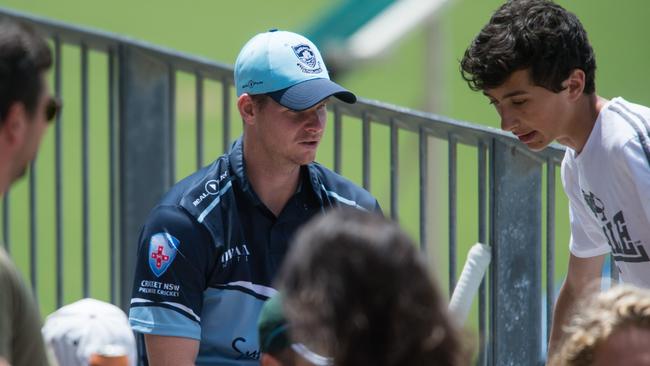 Steve Smith spent over an hour signing autographs and posing for photos on Sunday afternoon.