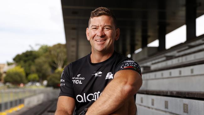 Rabbitohs NRL coach Jason Demetriou at Redfern Oval. Picture: Jonathan Ng