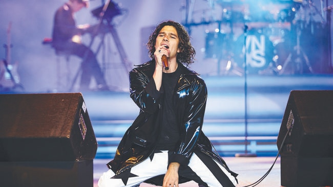 Luke Arnold as Michael Hutchence in INXS: Never Tear Us Apart