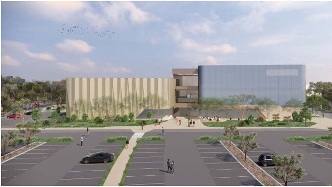 Athletics SA fears its ability to host national events will be jeopardised if the Mile End precinct also becomes the home of beach volleyball and sports aerodynamics. Picture: Artist impression