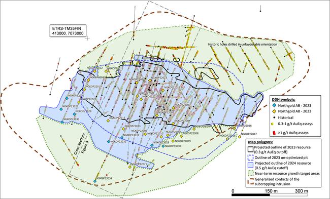 Kopsa has seen under 24,000m of drilling, with growth anticipated both around and outside the 815,000oz gold equivalent resource. Pic: Supplied