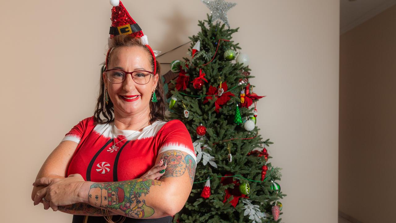 Christine Kelly is in the running for the NT's Biggest Christmas Fan 2023. Picture: Pema Tamang Pakhrin