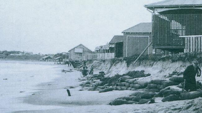 Erosion at Collaroy Beach in 1920. Courtesy Faviell Collection