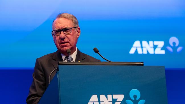 ANZ chairman David Gonski. The bank has come under heavy criticism for failing to join its peers in releasing its self-assessment in full. Picture: AAP