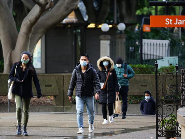 SYDNEY, AUSTRALIA - NewsWire Photos JUNE 22, 2021: Commuters seen wearing face masks against Covid-19 in Sydney Australia. Picture: NCA NewsWire / Gaye Gerard