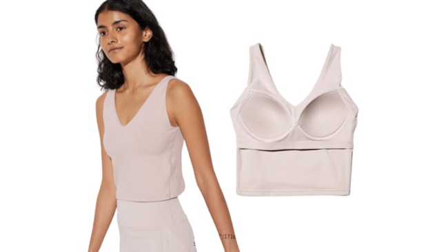 Uniqlo AIRism Active Cropped Sleeveless Bra Top