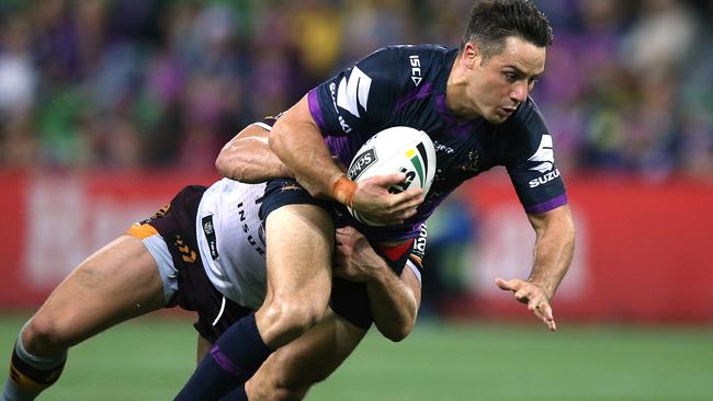 Cooper Cronk in action for the Storm. Picture: Wayne Ludbey