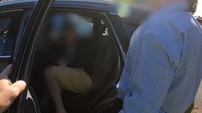 The man was taken into police custody following a search warrant at his home. Picture: Queensland Police Service.