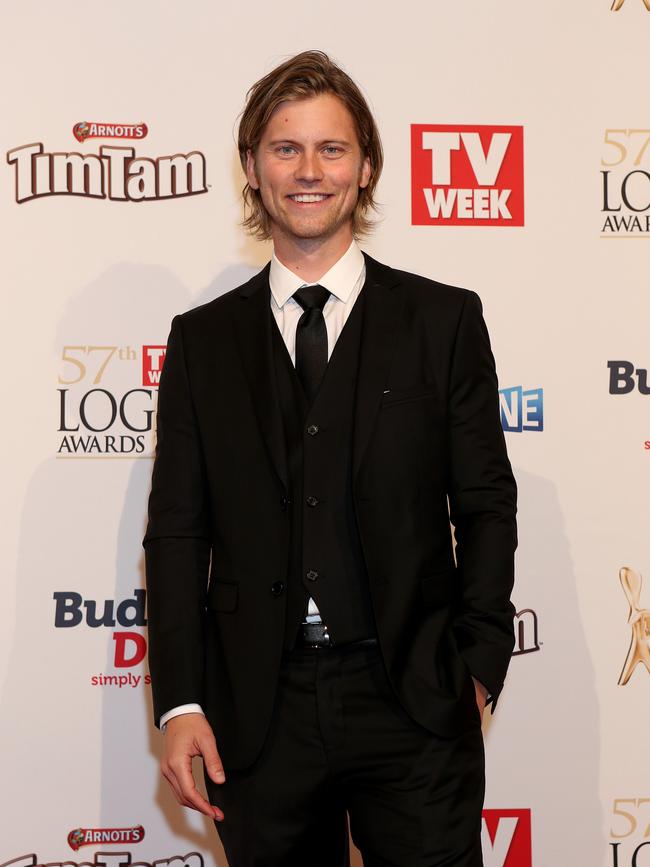 Tim Phillipps on the red carpet at the 2015 Logie Awards at Crown Casino in Melbourne. Picture: Julie Kiriacoudis