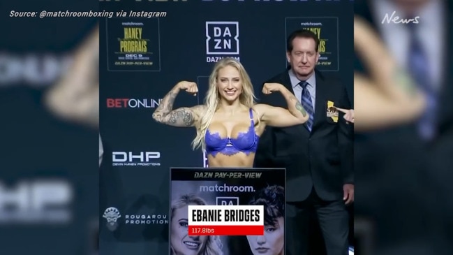 Boxer Ebanie Bridges' latest controversial weigh-in