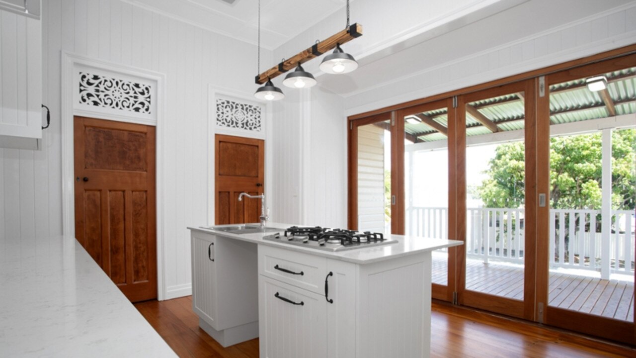 The kitchen has been modernised during the renovations.