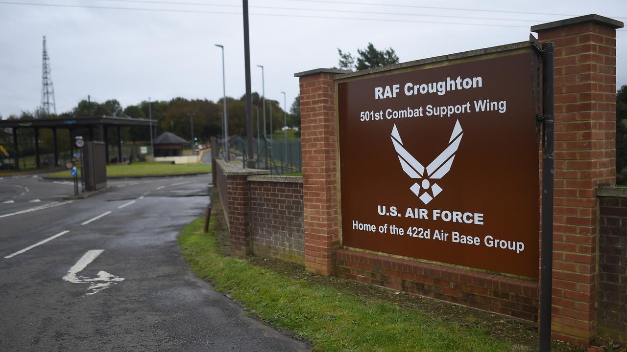 RAF Croughton in Northamptonshire, UK, outside of which the crash happened. Picture: Peter Summers/Getty Images