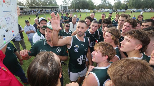 Andrew Walker and Simon Maddox have co-coached Echuca in the Goulburn Valley league since 2018. Picture: Yuri Kouzmin