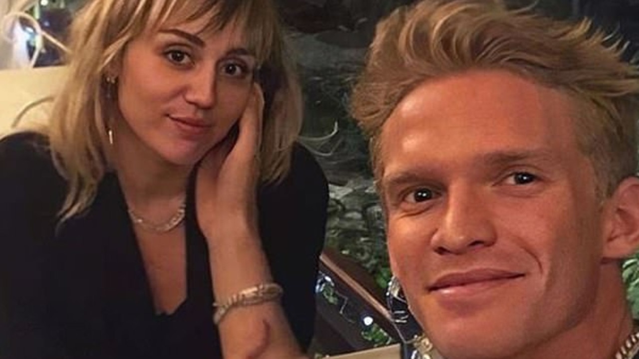 Cody Simpson and Miley Cyrus. Picture: Instagram