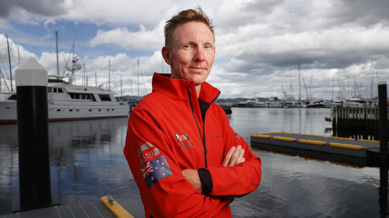 Sailor Luke Watkins now home in Hobart after being thrown overboard from yacht Porco Rosso during the 2024 Sydney to Hobart yacht race during rough weather. Picture: Nikki Davis-Jones