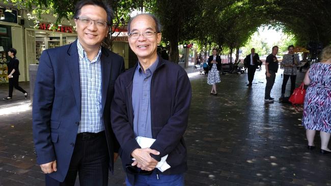 Hugh Lee (right) and Dr Anthony Ching at Eastwood. Picture: Steven Deare