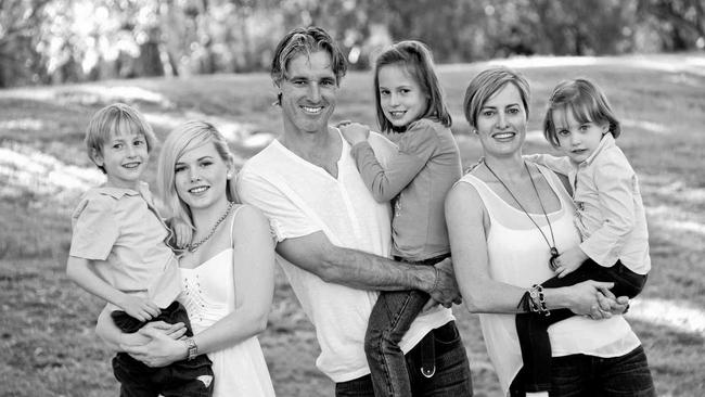 Rockhampton's Blair and Angela Grice and their young family. Picture: Contributed