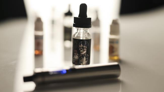 E-cigarettes are becoming more popular, costing around 17 cents a cigarette compared to more than $1 for a conventional cigarette. Picture: Mark Cranitch