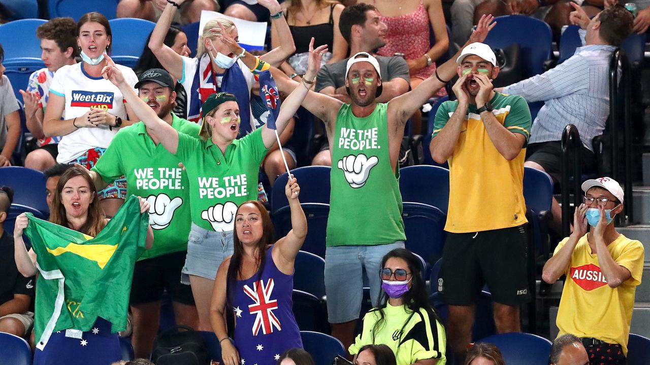 The world’s best tennis players have found Aussie crowds disrespectful. Picture: Kelly Defina/Getty Images