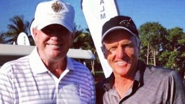 Donald Trump with Greg Norman.