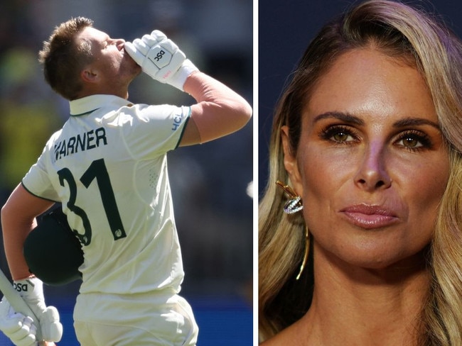 Candice Warner had little to say to critics after David's ton.