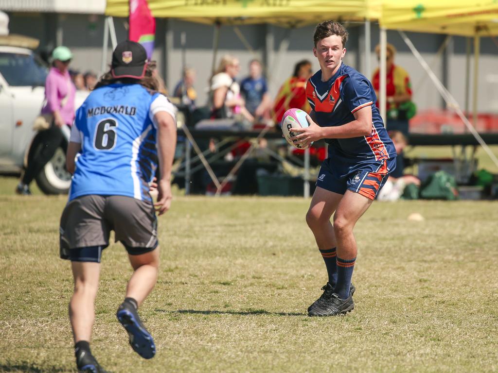 McCauley College V Laidley State High at the 2024 Gold Coast Titans All Schools Touch Football Picture: Glenn Campbell