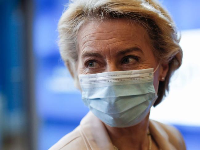 European Commission President Ursula von der Leyen said the Omicron variant will become dominant in Europe ‘within weeks’. Picture: AFP