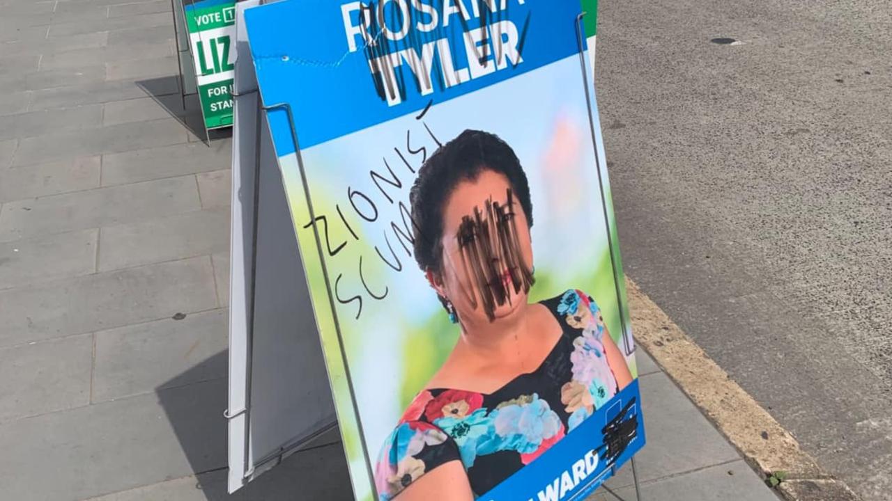 Liberal candidate Rosana Tyler’s posters were vandalised this week.