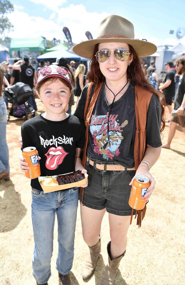 Sienna and Nicloe Zelvis at Meatstock, Toowoomba Showgrounds. Picture: Patrick Woods.