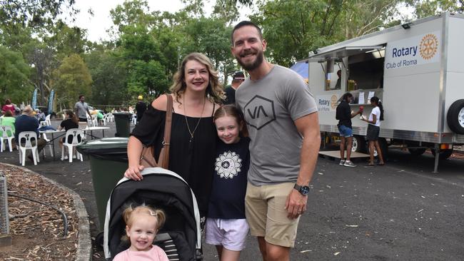 Maurice, Marisa, Lara and Esme Cilliers at the Great Australian Bites Australia Day event 2023. Picture: Chloe Cufflin.